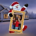 thumbnail interactive-video image 1 of Member's Mark 10' Pre-Lit Oversized Santa Frame, 1 of 6
