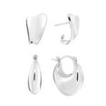 thumbnail image 1 of High Polish & Diamond Cut Earring Set in Sterling Silver, 1 of 10