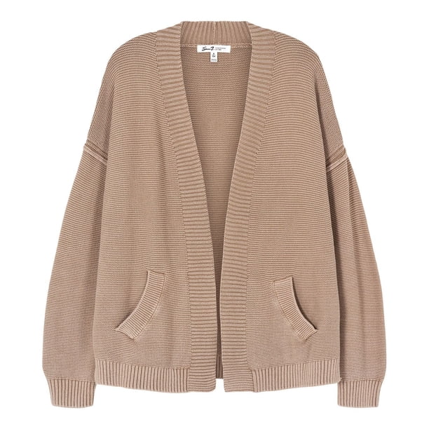 SEVEN BY SEVEN ニット カーディガン ベージュ 7×7 Seven7 Women's Open Knit Cardigan - Samsclub.com