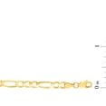 thumbnail image 3 of Solid Figaro Link Chain Bracelet in 14K Gold, 3 of 5