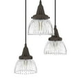 thumbnail image 8 of Hunter Cypress Grove Glass 3 Light Pendant Light Fixture, Round Cluster and Linear Cluster, 8 of 9
