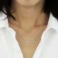 thumbnail image 5 of Sterling Silver and Diamond Identity Necklace, 5 of 9