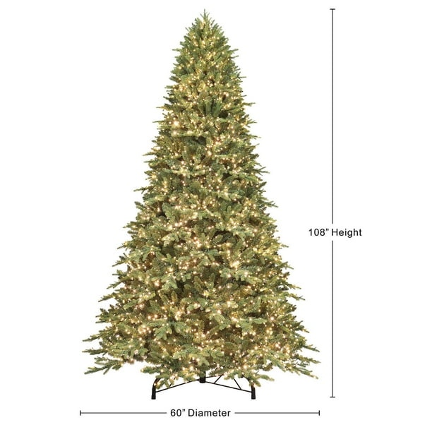 Member's Mark 9' Fraser Fir Downswept Pre-Lit Christmas Tree