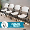 thumbnail image 6 of Lifetime Commercial Grade Contoured Folding Chair, Assorted Colors 4 Pack, 6 of 12