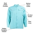 thumbnail image 3 of Habit Men's Long Sleeve 50+ UPF Fishing Shirt, 3 of 9