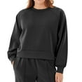 thumbnail image 1 of Member's Mark Women's Sandwash Front Seam Piping Crewneck Sweatshirt, 1 of 8