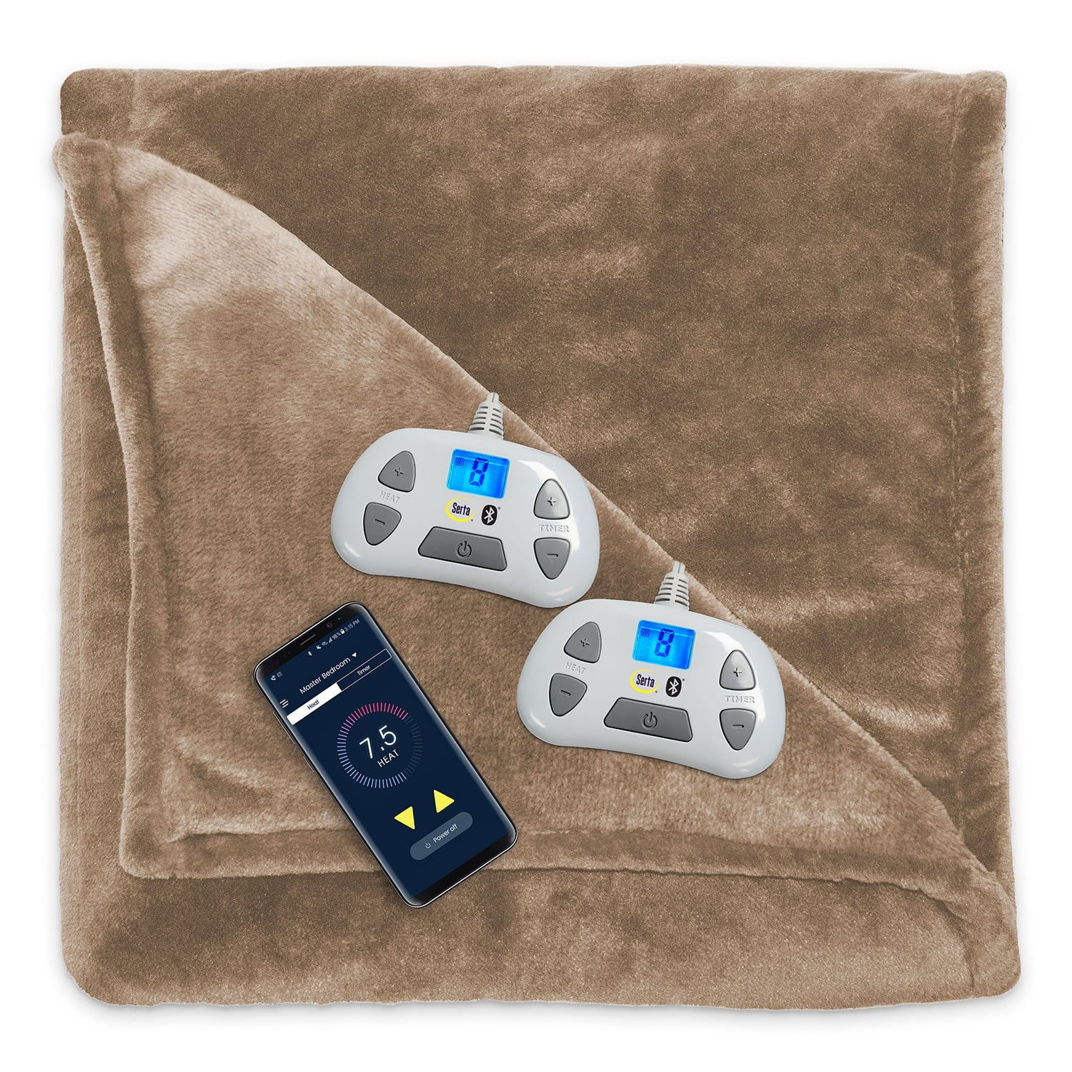 Serta Perfect Sleeper Bluetooth Wireless Queen Heated Blanket