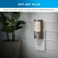 thumbnail image 4 of Enbrighten Motion-Sensing Dimmable LED Night Light, Louver Shade, Brushed Nickel, 2 Pack, 4 of 6