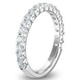 thumbnail image 3 of Round Cut Semi Eternity Diamond Band in 14K Gold, 3 of 7
