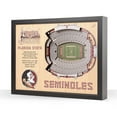 thumbnail image 1 of YouTheFan Florida State Seminoles 25-Layer Football Stadium View 3D Wall Art, 1 of 5