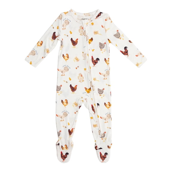 Angel Dear Baby Girls 2-Way Zipper Footie