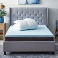 thumbnail image 1 of Lucid Limited 4" Down Alternative and Gel Memory Foam Mattress Topper, Assorted Sizes, 1 of 6