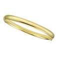 thumbnail image 2 of High Polished Hollow Bangle Bracelet in 14K Gold, 2 of 5