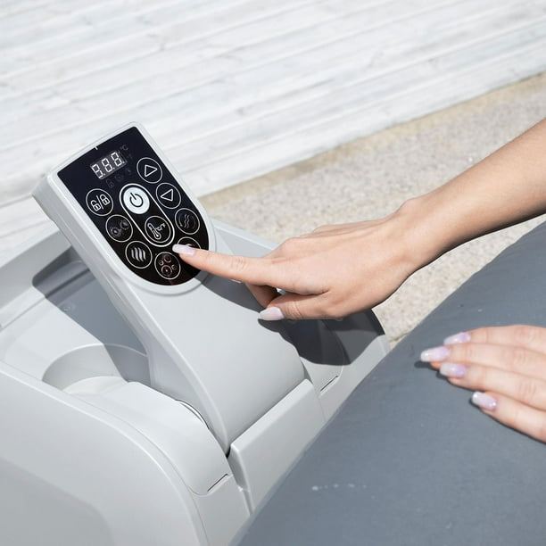 SaluSpa Corsica Energy-Saving Smart AirJet Inflatable Hot Tub, 77