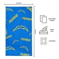 thumbnail image 4 of Logo Brands Los Angeles Chargers 38"x72" Beach Towel, 4 of 4