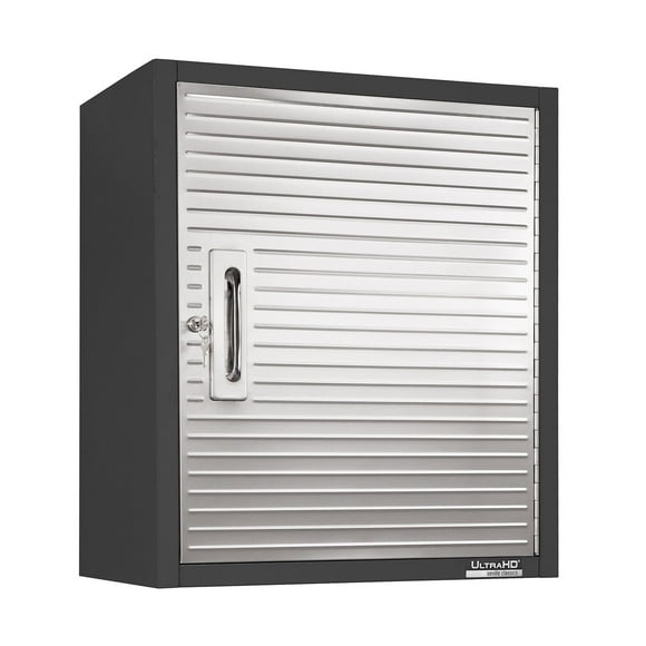 Seville Classics UltraHD Wall Storage Cabinet, 24" W x 12" D x 28" H