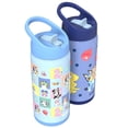 thumbnail image 2 of Zak Designs 14oz Double Wall Stainless Steel Siply Clutch Water Bottle, 2-Pack, 2 of 8