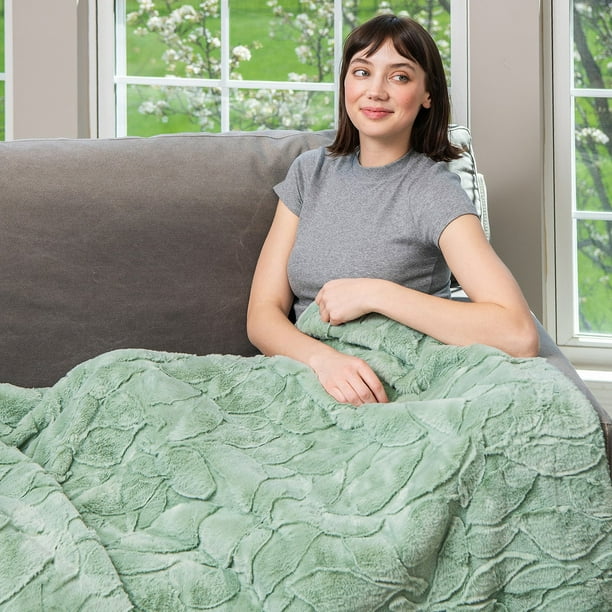 HGTV Triple Layer Jacquard Autumn Bliss Throw Blanket 60