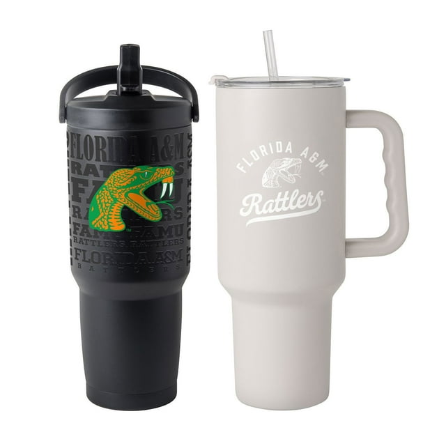 Logo Brands Florida A&M Rattlers Stainless Steel Tumbler Set