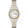thumbnail image 1 of Seiko, Essentials Collection, Quartz Movement, Day/Date, Two tone case and bracelet, White Dial, 1 of 3