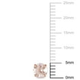 thumbnail image 3 of Morganite Solitaire Stud Earrings in 14K Gold, 3 of 5