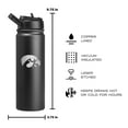 thumbnail image 3 of Logo Brands Iowa Hawkeyes 24oz SS Water Bottle 2pk, 3 of 5