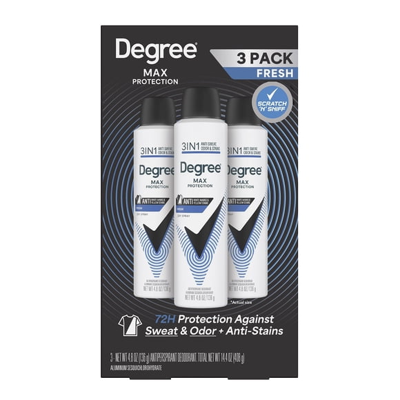 Degree for Men Black and White Fresh APA Deodorant, 4.8 oz., 3 pk.