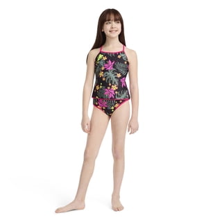 Hurley Girls 2-Piece Braided Ruffle Tankini