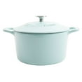thumbnail image 2 of Martha Stewart 4-Quart and 7-Quart Enamel on Cast Iron Dutch Ovens, 2 Pack (Assorted Colors), 2 of 8
