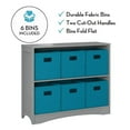 thumbnail image 6 of RiverRidge Horizontal Bookcase with 6 Bins, Assorted Shelf and Bin Colors, 6 of 6