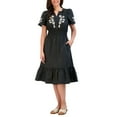 thumbnail image 1 of French Connection Women's Embroidered Midi Dress, 1 of 8