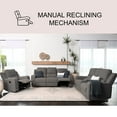thumbnail image 3 of Margo 3-Piece Fabric Manual Reclining Set, Assorted Colors, 3 of 13