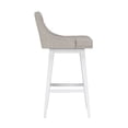 thumbnail image 8 of HH2 Home Upholstered Tapered Back Wood Adjustable Height Swivel Bar Stool, 8 of 19