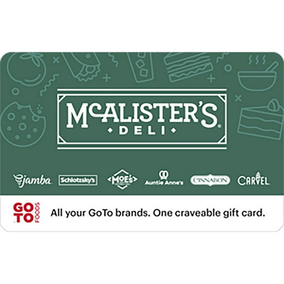 McAlister's Deli $50 Email Delivery Gift Card