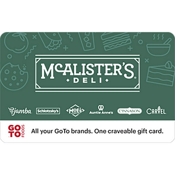 McAlister's Deli $50 Email Delivery Gift Card