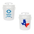 thumbnail image 4 of 5 Gallon Utility Bucket and Lid, White Translucent or Texas Edition, 4 of 10