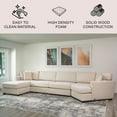 thumbnail image 2 of Elliot Stain-Resistant Cuddler Sectional, Assorted Colors, 2 of 11