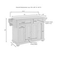 thumbnail image 8 of Crosley Furniture Alexandria Granite Top Full Size Kitchen Island/Cart, Gray, 8 of 16