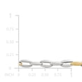 thumbnail image 4 of Two Toned Oval Link Bracelet in Silver and 14K Yellow Gold, 4 of 8