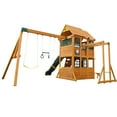 thumbnail image 12 of KidKraft Overland Heights Wooden Swing Set with Monkey Bars, 12 of 12