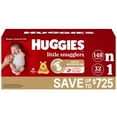 thumbnail image 1 of Huggies Little Snugglers Baby Diapers, Sizes Newborn-2, 1 of 16