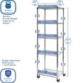 thumbnail image 2 of Seville Classics NSF 5-Tier Steel Wire Shelving, 24" x 18" x 72" H, 2 of 10