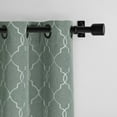 thumbnail image 2 of Aria Embroidery Window Panel Curtains (Pair) 5" to 8" Length Options, 2 of 4