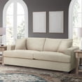 thumbnail image 1 of Cole & Rye Kye Polyester Sofa With Two Accent Pillows, Mink, 1 of 10