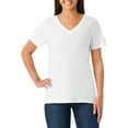 thumbnail image 1 of Member's Mark Women's Short Sleeve V-Neck Tee, 1 of 5