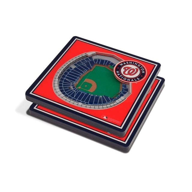 YouTheFan MLB 3D Stadium View Coasters, Assorted Teams