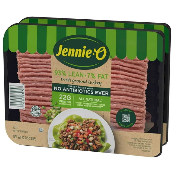 Jennie-O 93/7 Ground Turkey, 2 lbs., 2 pk.