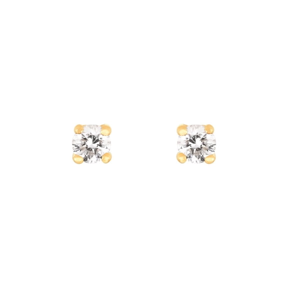 Micro Mini Diamond Stud Earrings in 14K Gold
