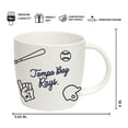 thumbnail image 3 of Logo Brands Tampa Bay Rays 18oz Playmaker Mug Bundle, 3 of 4