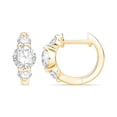 thumbnail image 3 of 1.50 CT.T.W. Lab Diamond Hoop Earrings in 14K Yellow Gold, 3 of 4